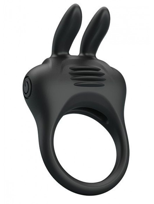 Черное эрекционное кольцо с вибрацией Davion - Baile - в Пушкино купить с доставкой