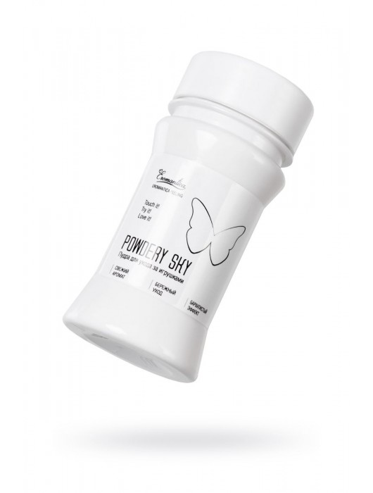 Пудра для ухода за игрушками Powdery Sky с ароматом мяты - 40 гр. - Eromantica - купить с доставкой в Пушкино