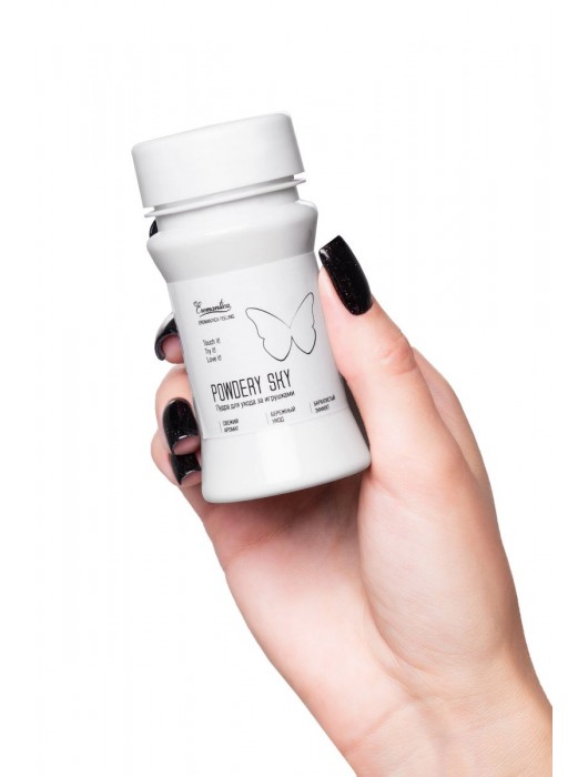 Пудра для ухода за игрушками Powdery Sky с ароматом мяты - 40 гр. - Eromantica - купить с доставкой в Пушкино