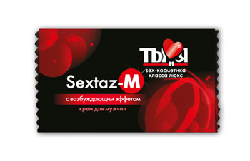 Возбуждающий крем Sextaz-M для мужчин в одноразовой упаковке - 1,5 гр. - Биоритм - купить с доставкой в Пушкино
