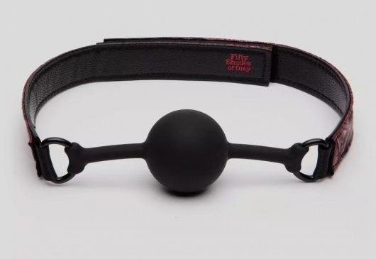 Кляп-шар на двусторонних ремешках Reversible Silicone Ball Gag - Fifty Shades of Grey - купить с доставкой в Пушкино