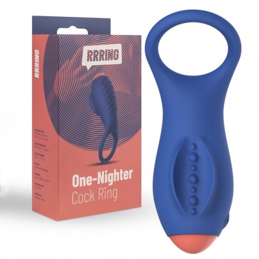 Синее эрекционное кольцо RRRING One Nighter Cock Ring - FeelzToys - в Пушкино купить с доставкой