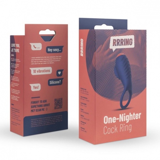 Синее эрекционное кольцо RRRING One Nighter Cock Ring - FeelzToys - в Пушкино купить с доставкой