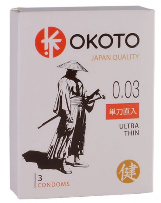 Ультратонкие презервативы OKOTO Ultra Thin - 3 шт. - Sitabella - купить с доставкой в Пушкино