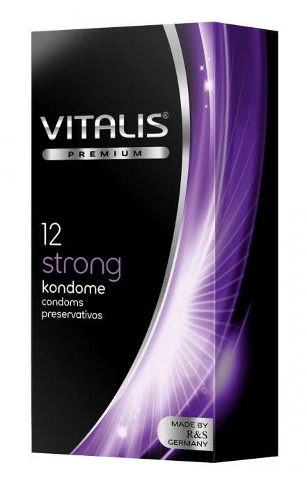 Презервативы с утолщённой стенкой VITALIS PREMIUM strong - 12 шт. - Vitalis - купить с доставкой в Пушкино