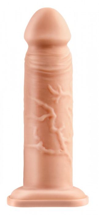 Телесный реалистичный фаллоимитатор с полостью Silicone Hollow Extension - 20 см. - Pipedream - купить с доставкой в Пушкино