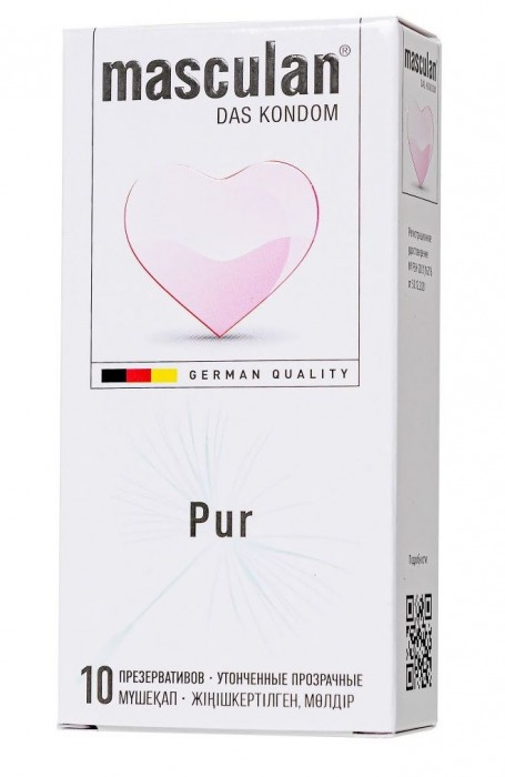 Супертонкие презервативы Masculan Pur - 10 шт. - Masculan - купить с доставкой в Пушкино