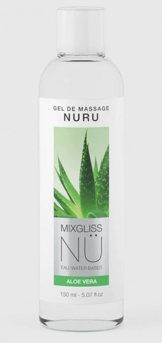 Массажный гель на водной основе Mixgliss NU Aloe Vera - 150 мл. - Mixgliss - купить с доставкой в Пушкино