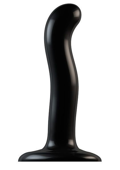 Черный фаллоимитатор-насадка Strap-On-Me P G spot Dildo size S - 16,4 см. - Strap-on-me - купить с доставкой в Пушкино