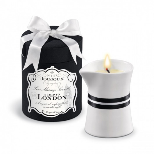 Массажное масло в виде большой свечи Petits Joujoux London с ароматом ревеня, амбры и чёрной смородины - MyStim - купить с доставкой в Пушкино