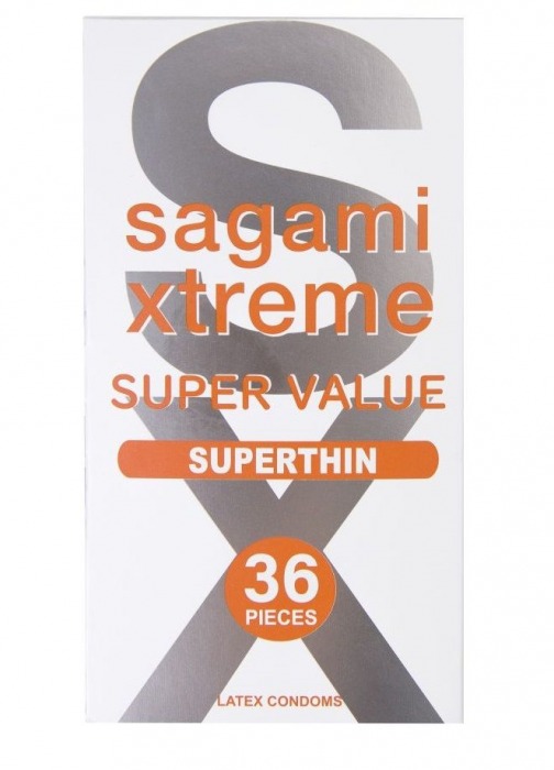 Ультратонкие презервативы Sagami Xtreme Superthin - 36 шт. - Sagami - купить с доставкой в Пушкино