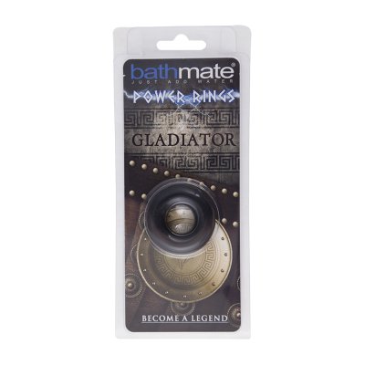 Чёрное эрекционное кольцо Gladiator - Bathmate - в Пушкино купить с доставкой