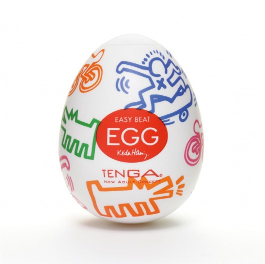 Мастурбатор-яйцо Keith Haring EGG STREET - Tenga - в Пушкино купить с доставкой