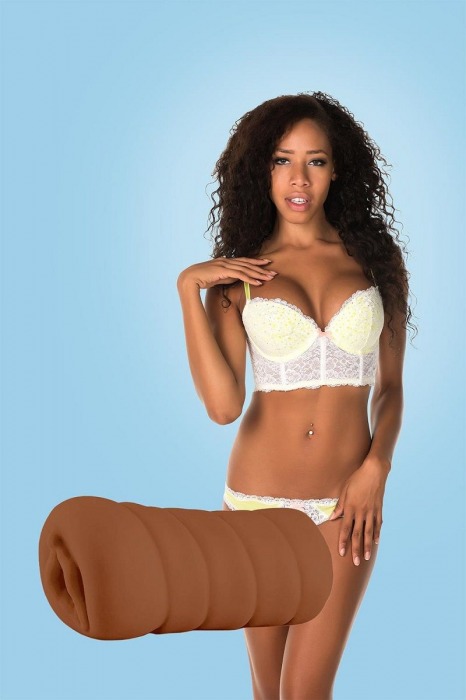 Коричневый мастурбатор-вагина BRIANNA - Dream Toys - в Пушкино купить с доставкой