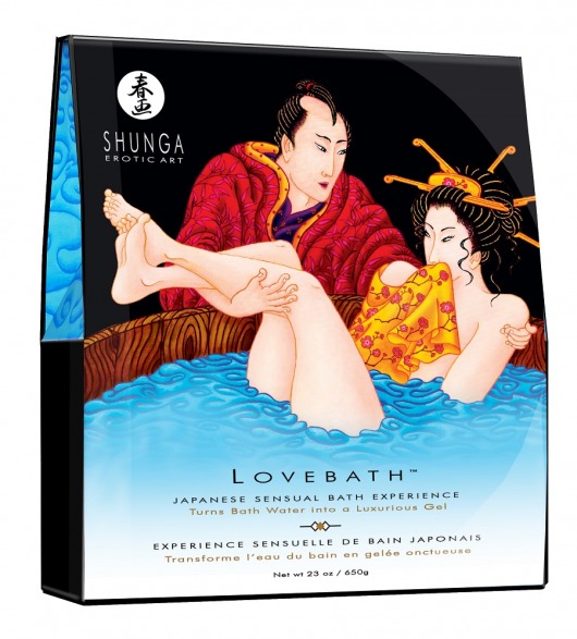 Соль для ванны Lovebath Ocean temptation, превращающая воду в гель - 650 гр. - Shunga - купить с доставкой в Пушкино