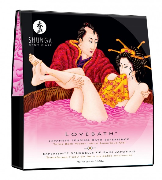 Соль для ванны Lovebath Dragon Fruit, превращающая воду в гель - 650 гр. - Shunga - купить с доставкой в Пушкино