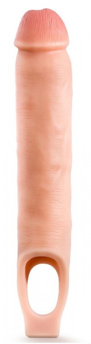 Телесная насадка-удлинитель 11.5 Inch Silicone Cock Sheath Penis Extender - 29,2 см. - Blush Novelties - в Пушкино купить с доставкой