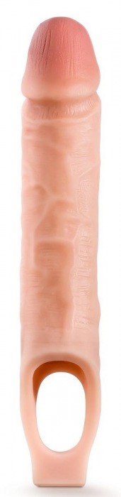 Телесная насадка на пенис 10 Inch Cock Sheath Extender - 25 см. - Blush Novelties - в Пушкино купить с доставкой