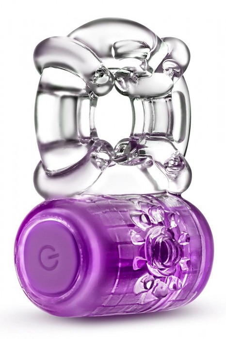 Фиолетовое эрекционное виброкольцо One Night Stand Vibrating C-Ring - Blush Novelties - в Пушкино купить с доставкой