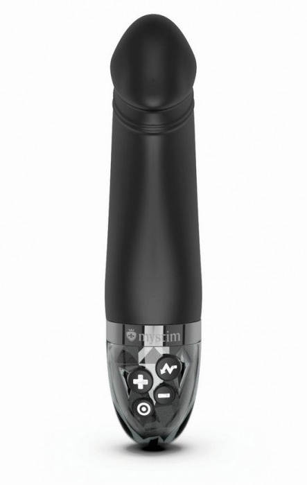 Черный вибратор с электростимуляцией Real Deal Neal - 16,5 см. - MyStim - купить с доставкой в Пушкино
