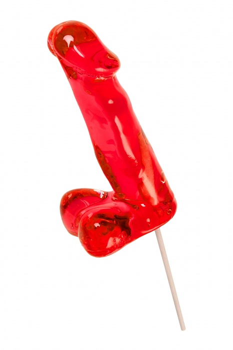 Красный леденец в форме члена со вкусом виски - 173 гр. - Sosuчki - купить с доставкой в Пушкино