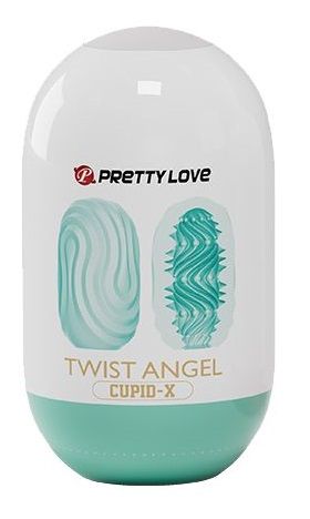 Бирюзовый мастурбатор-яйцо Twist Angel - Baile - в Пушкино купить с доставкой