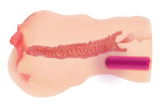 Телесный вибромастурбатор-вагина Onahole edition 003 с двойным слоем материала - KOKOS - в Пушкино купить с доставкой