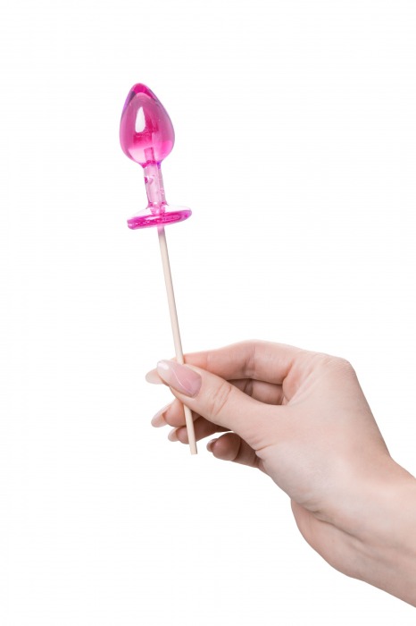 Розовый леденец  в форме анальной втулки со вкусом айриш крим - 29 гр. - Sosuчki - купить с доставкой в Пушкино