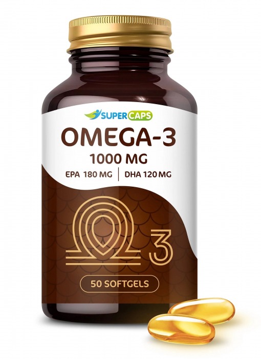 Пищевая добавка SuperCaps OMEGA-3 - 50 капсул (1000 мг) - SuperCaps - купить с доставкой в Пушкино