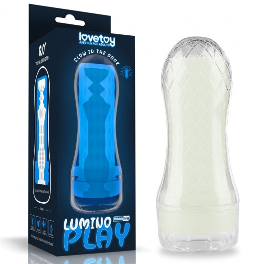 Светящийся в темноте мастурбатор Lumino Play Masturbator Pocketed - Lovetoy - в Пушкино купить с доставкой