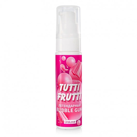 Интимный гель на водной основе Tutti-Frutti Bubble Gum - 30 гр. - Биоритм - купить с доставкой в Пушкино