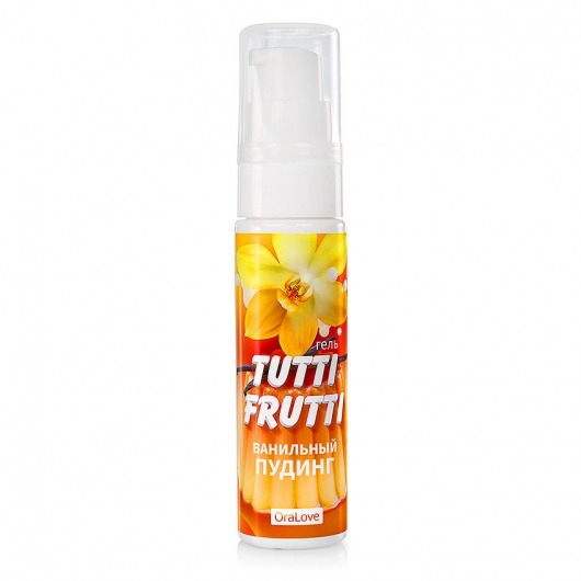 Интимный гель на водной основе Tutti-Frutti  Ванильный пудинг  - 30 гр. - Биоритм - купить с доставкой в Пушкино