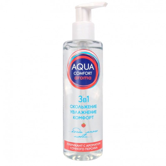 Гель-лубрикант на водной основе Aqua Comfort Aroma с ароматом персика - 195 гр. - Биоритм - купить с доставкой в Пушкино