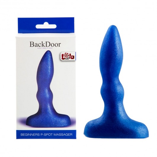 Синий анальный стимулятор Beginners p-spot massager - 11 см. - Lola Games - в Пушкино купить с доставкой