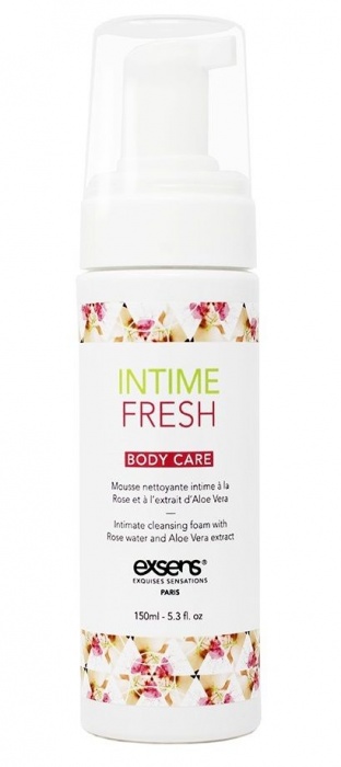Органическая интимная очищающая пенка Intime Fresh - 150 мл. - Exsens - купить с доставкой в Пушкино