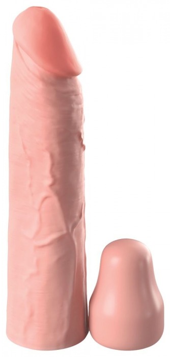 Телесная насадка-удлинитель 1 Inch Silicone X-tension - 17,8 см. - Pipedream - в Пушкино купить с доставкой