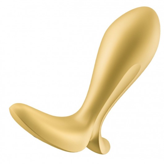 Золотистый анальный вибростимулятор Intensity Plug - Satisfyer - в Пушкино купить с доставкой