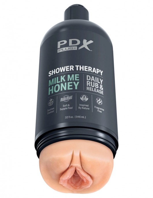 Телесный мастурбатор-вагина Shower Therapy Milk Me Honey - Pipedream - в Пушкино купить с доставкой