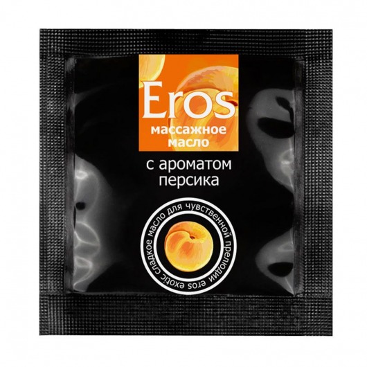 Саше массажного масла Eros exotic с ароматом персика - 4 гр. - Биоритм - купить с доставкой в Пушкино