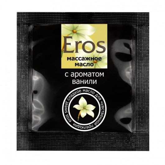 Саше массажного масла Eros sweet c ароматом ванили - 4 гр. - Биоритм - купить с доставкой в Пушкино