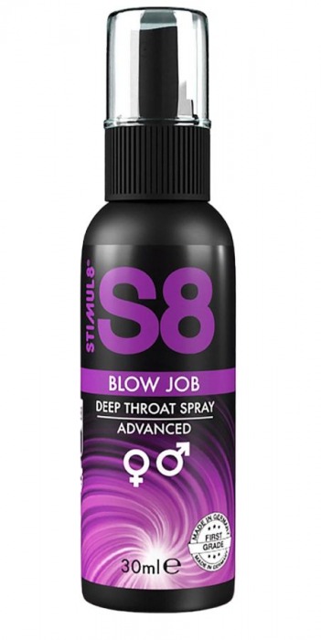 Лубрикант для орального секса S8 Deep Throat Spray - 30 мл. - Stimul8 - купить с доставкой в Пушкино