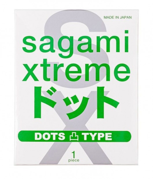Презерватив Sagami Xtreme Type-E с точками - 1 шт. - Sagami - купить с доставкой в Пушкино