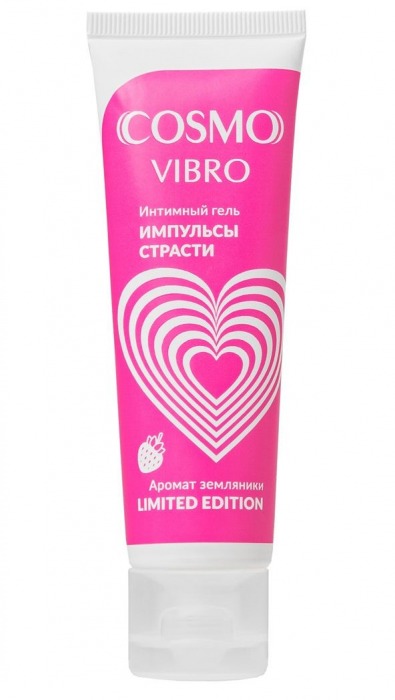 Возбуждающий гель на водно-силиконовой основе Cosmo Vibro с ароматом земляники - 50 гр. - Биоритм - купить с доставкой в Пушкино