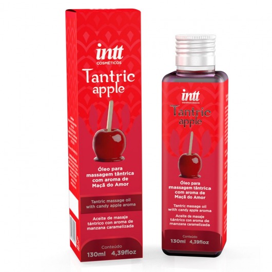 Массажное масло Tantric Apple с ароматом яблока - 130 мл. - INTT - купить с доставкой в Пушкино