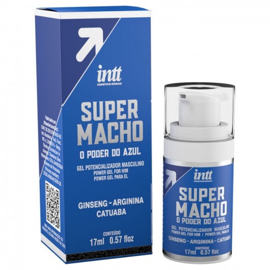 Мужской стимулирующий гель Super Macho - 17 мл. - INTT - купить с доставкой в Пушкино