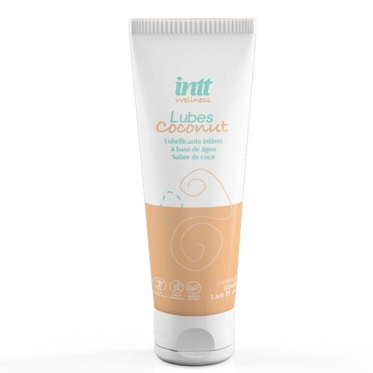 Лубрикант на водной основе Lubes Coconut с ароматом кокоса - 50 гр. - INTT - купить с доставкой в Пушкино
