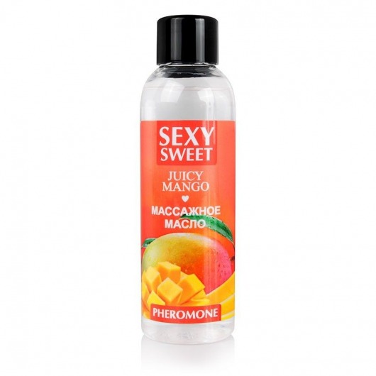 Массажное масло Sexy Sweet Juicy Mango с феромонами и ароматом манго - 75 мл. - Биоритм - купить с доставкой в Пушкино