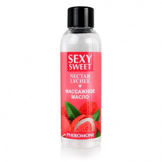 Массажное масло Sexy Sweet Nectar Lychee с феромонами и ароматом личи - 75 мл. - Биоритм - купить с доставкой в Пушкино