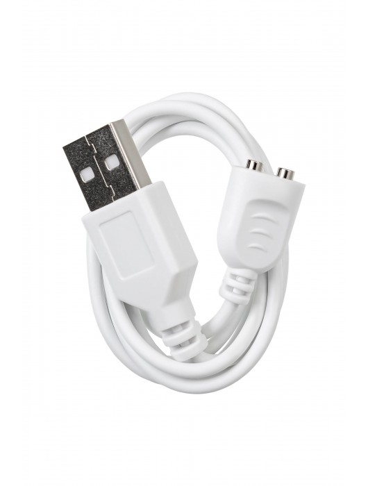 Голубой вибратор-ротатор с клиторальной стимуляцией Merry-Swi - 20,7 см. - JOS