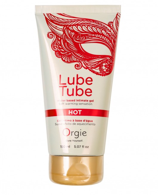 Интимный гель на водной основе Lube Tube Hot с разогревающим эффектом - 150 мл. - ORGIE - купить с доставкой в Пушкино